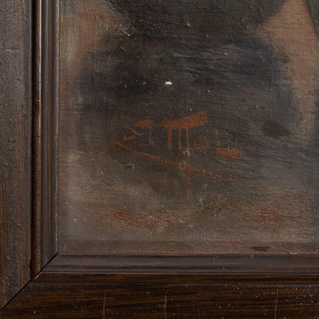 Early 20th Century France Brown Wood Painting For Sale - Image 13 of 15
