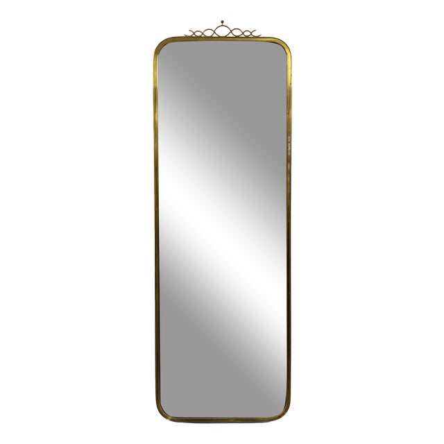 Vintage Brass Mirror by Munchner Zierspiegel, 1960s For Sale