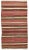 Textile Mid 20th Century Striped Turkish Vintage Kilim Rug For Sale - Image 7 of 7