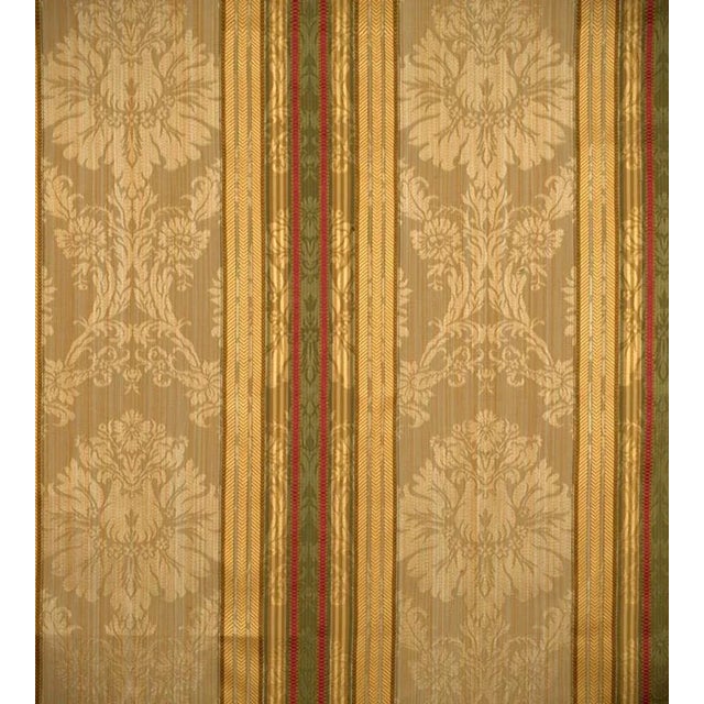 Traditional The House of Scalamandré Santa Margarita Fabric, Multi on Ochre For Sale - Image 3 of 3
