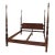 1980s American Drew Cherry King Size Poster Bed Rice For Sale