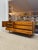 Wood Vintage Mid-Century Modern Bedroom Set - Gentleman's Chest Highboy & Sculpted Pull Credenza Dresser, 1960s, 2 Pieces For Sale - Image 7 of 9