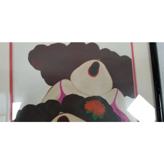 Wood Borys Buzkij Modernist Acrylic on Paper Painting For Sale - Image 7 of 11