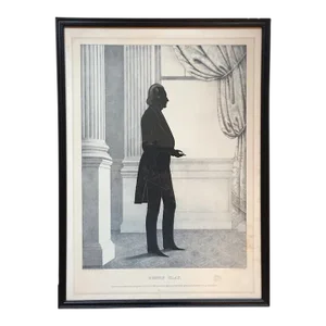 William Brown Kellogg Framed Silhouette Print of Us Senator Henry Clay