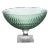 York Collection, Footed Crystal Bowl, Jungle Green For Sale