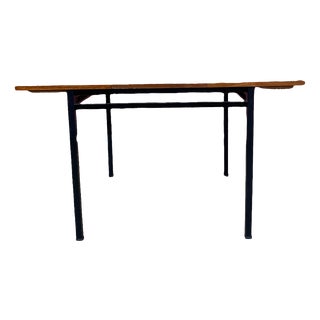 Extendable Dining Table by Marcel Gascoin for Alveole, 1960 For Sale