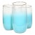 Turquoise Blendo Glasses - Set of Four For Sale
