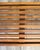 Brown Vintage Scandinavian Modern Slatted Wood Bench Made in Yugoslavia For Sale - Image 8 of 13