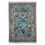 This naturally dyed wool rug features a blue field filled with scrolling vines and stylized flowers. Burgundy, cream,...
