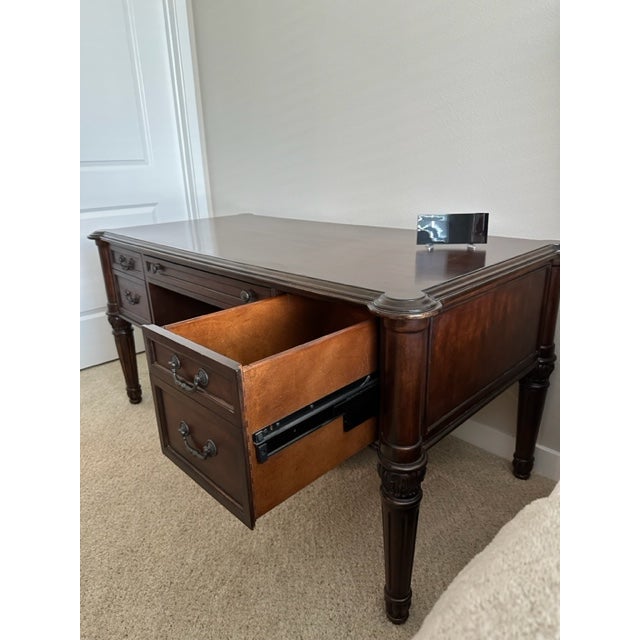 Brown Ethan Allen Tuscany Desk For Sale - Image 8 of 12