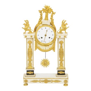 Directoire Period Portico Clock For Sale
