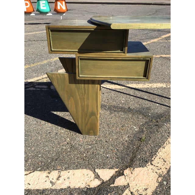Mid-Century "Boomerang" Atomic Curved Desk For Sale - Image 11 of 11