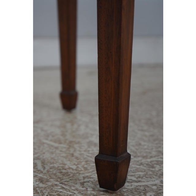 Maitland Smith Leather Top Games Table For Sale - Image 14 of 18