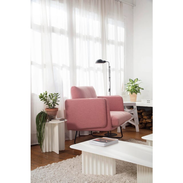 Not Yet Made - Made To Order RS Barcelona Plec Large Steel Table, White For Sale - Image 5 of 11