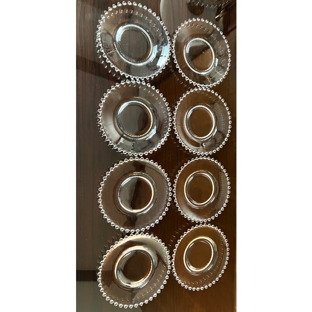 Vintage Imperial Candlewick Plates - Set of Eight For Sale - Image 4 of 8