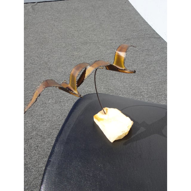 Vintage in the Style of Curtis Jere 'Birds in Flight Sculpture Statue Figurine For Sale In Los Angeles - Image 6 of 12