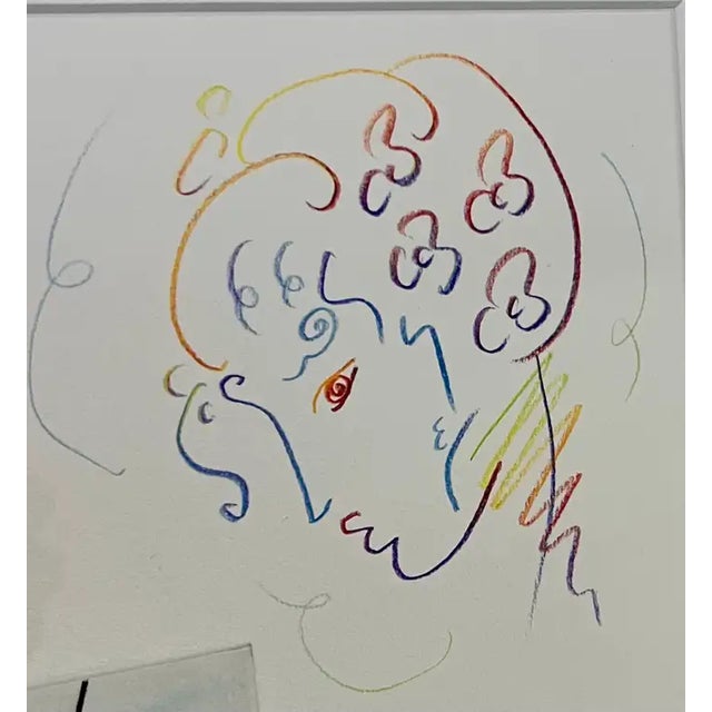 Peter Max Flower Jumper Over Sunrise Etching & Hand-Coloring Signed & Framed 2016 For Sale In New York - Image 6 of 14