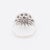 Vintage Flower Ring 18 carat gold and diamonds, Size 5.75 For Sale - Image 4 of 8