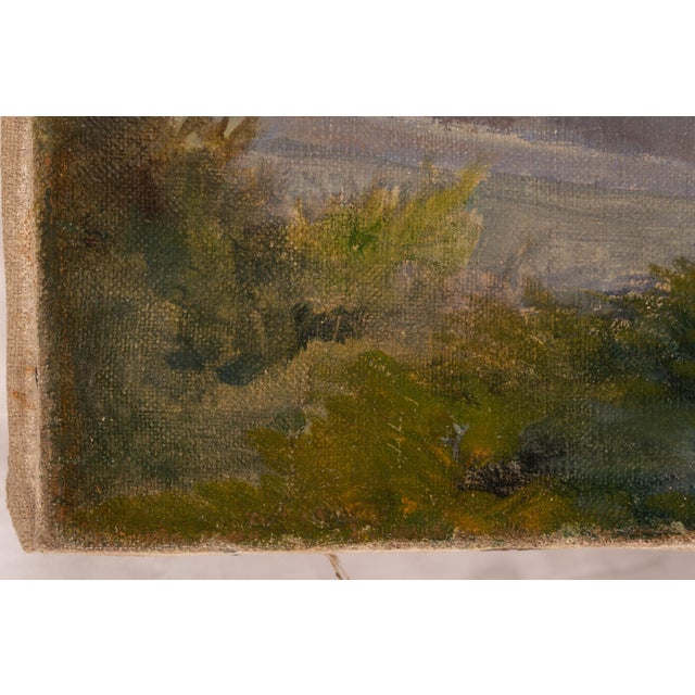 Joseph Mittey, Sunset at Dawn, 1890s-1910s, Oil on Canvas For Sale - Image 6 of 13