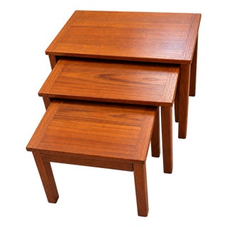 Vintage Danish Modern Interform Collection Teak Nesting Tables – Set of 3 For Sale