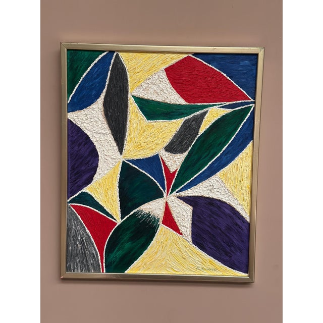M. Hulander, Abstract Composition II, 1960s, Oil on Canvas, Framed For Sale - Image 13 of 18