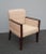 Vintage Baker Mid Century Peach Accent Chair Wrapped in Leather For Sale - Image 13 of 13