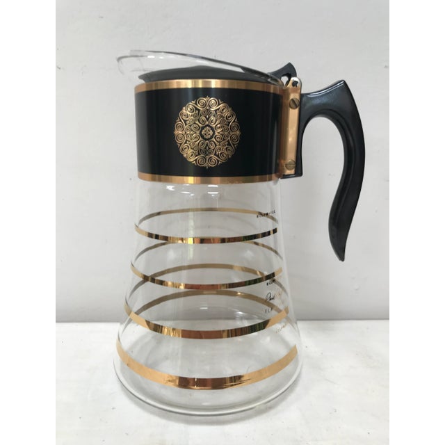 Gold Vintage David Douglas Flame Ware Coffee Carafe For Sale - Image 8 of 8
