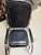 Hollywood Regency 1970s Hollywood Regency Chrome & Black Leather Scroll Rocking Chair, Manner of Maison Jansen For Sale - Image 3 of 7