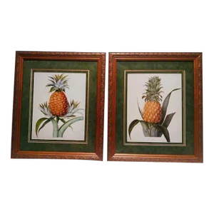Vintage Framed Pineapple Prints 1990’s
