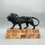 Black Early 20th Century Bronze Walking Lion For Sale - Image 8 of 8
