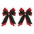 Kenneth Ludwig Chicago Double Bow Ornament (Set of 2) For Sale - Image 4 of 4