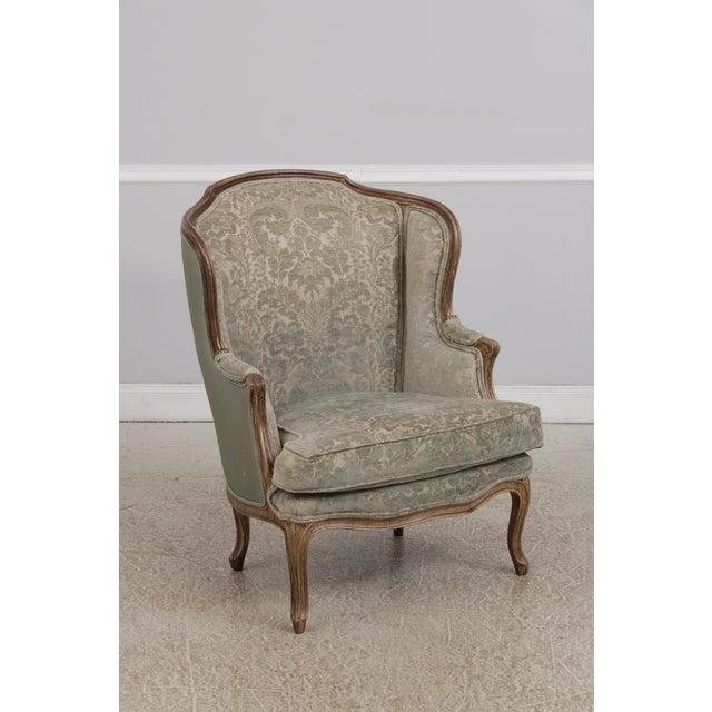 1960s Louis XV Style 3 Piece Upholstered Chaise Lounge Chair Set For Sale - Image 5 of 18