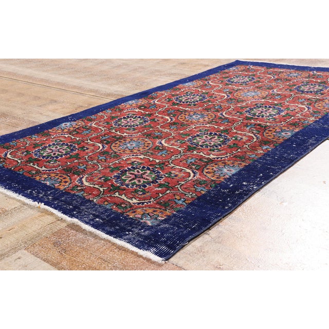 Red Zeki Muren Vintage Turkish Sivas Rug, 03'06 X 06'05 For Sale - Image 8 of 10