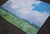 Contemporary Landscape Oil – Dramatic Sky Over Soft Green Meadow This original oil painting presents an expansive sky...