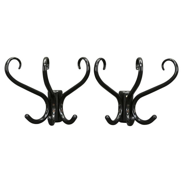 Bentwood Wall Hooks, Czechoslovakia, 1940s, Set of 2 For Sale - Image 11 of 11