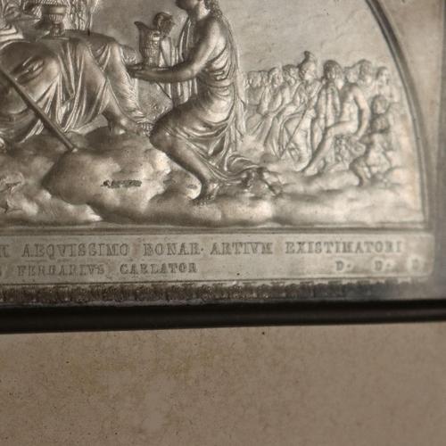 Giuseppe Ferraris, Bas-Relief, Metal For Sale - Image 8 of 13