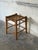 Mid-Century Modern Oak Stool With Woven Cord Seat Rustic Scandinavian Vintage Mid-Century Modern 1970s For Sale - Image 3 of 10
