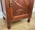 Metal Antique French Walnut Bedside Table with Marble Top For Sale - Image 7 of 12