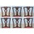 Wood Mid-20th Century Lane Rustic Floral Paint Decorated Walnut Dining Chairs, Set of 6 For Sale - Image 7 of 18