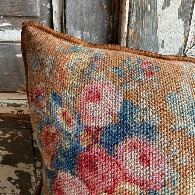 French French Linen Lumbar – Pompadour Havane 20 For Sale - Image 3 of 6