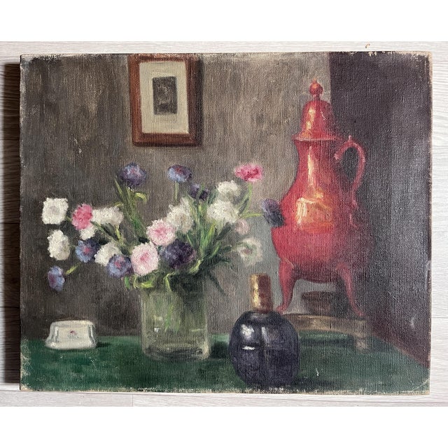 Adolphe Deteix, Roses Still Life, 1920s-1940s, Painting For Sale - Image 3 of 3