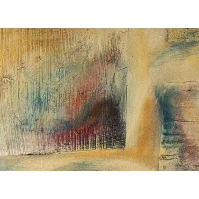 Cream Large Found Object Abstract Mixed Media Panel For Sale - Image 8 of 10