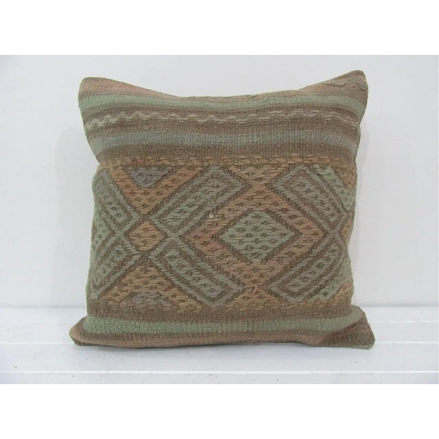 Turkish Decorative Kilim Pillow Cover For Sale - Image 4 of 4