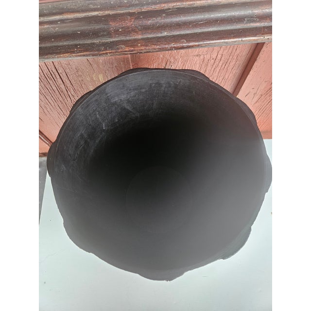 Tall Leather Faux Book Faced Waste Basket For Sale - Image 4 of 5