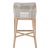 Tapestry Grey Mahogany Barstool, Taupe Stripe & Taupe/White Rope For Sale In Los Angeles - Image 6 of 7