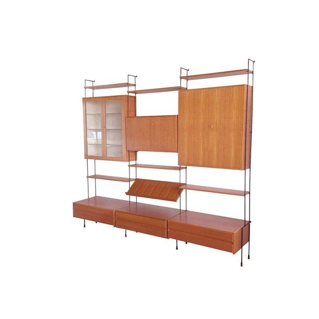 Omnia Wall System in Walnut from Hilker, 1960s For Sale - Image 11 of 11