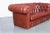 Mid-Century Modern Vintage Tufted Leather Chesterfield Loveseat For Sale - Image 3 of 10