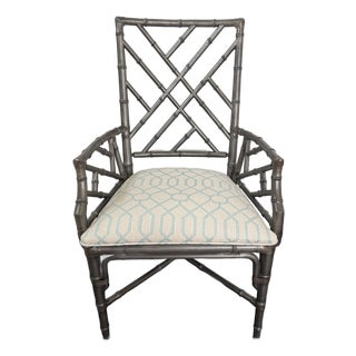 Chinese Chippendale Lian Arm Chair by Ethan Allen For Sale