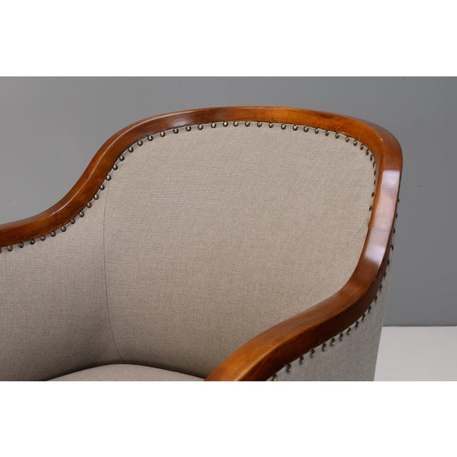 Brown Vintage Swedish Armchairs, 1930s, Set of 2 For Sale - Image 8 of 11