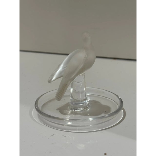 Lalique Charius Crystal Pin Tray Trinket Dish Description: Lalique crystal pin tray featuring the Charius motif. This...